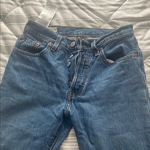Levi's Straight Leg 501 Medium Blue Jeans